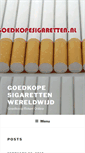 Mobile Screenshot of goedkopesigaretten.nl